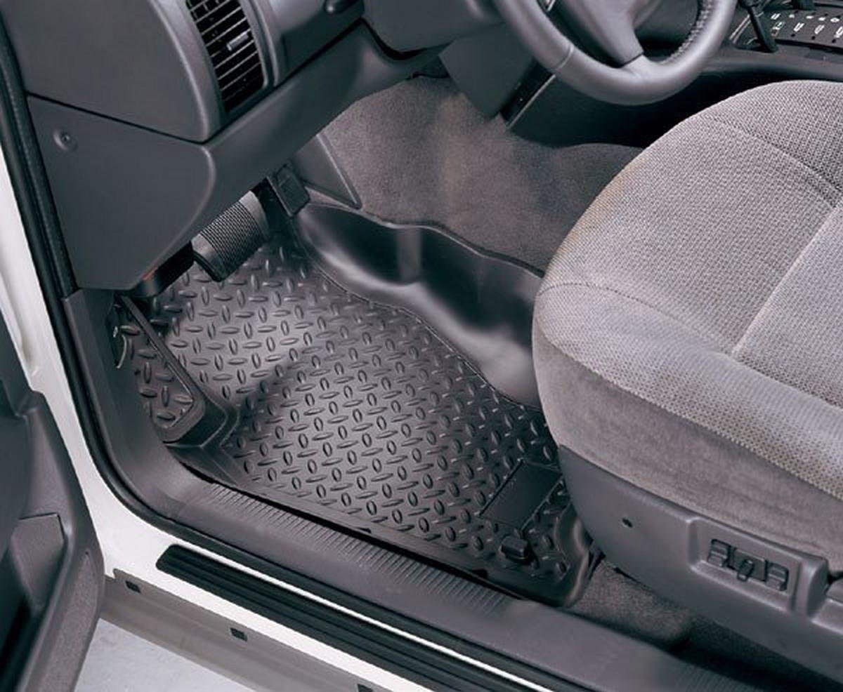 rubber floor mat inside a car