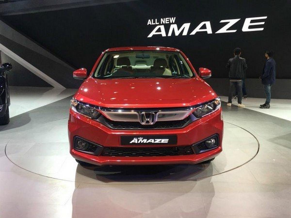  Honda Amaze red color front look