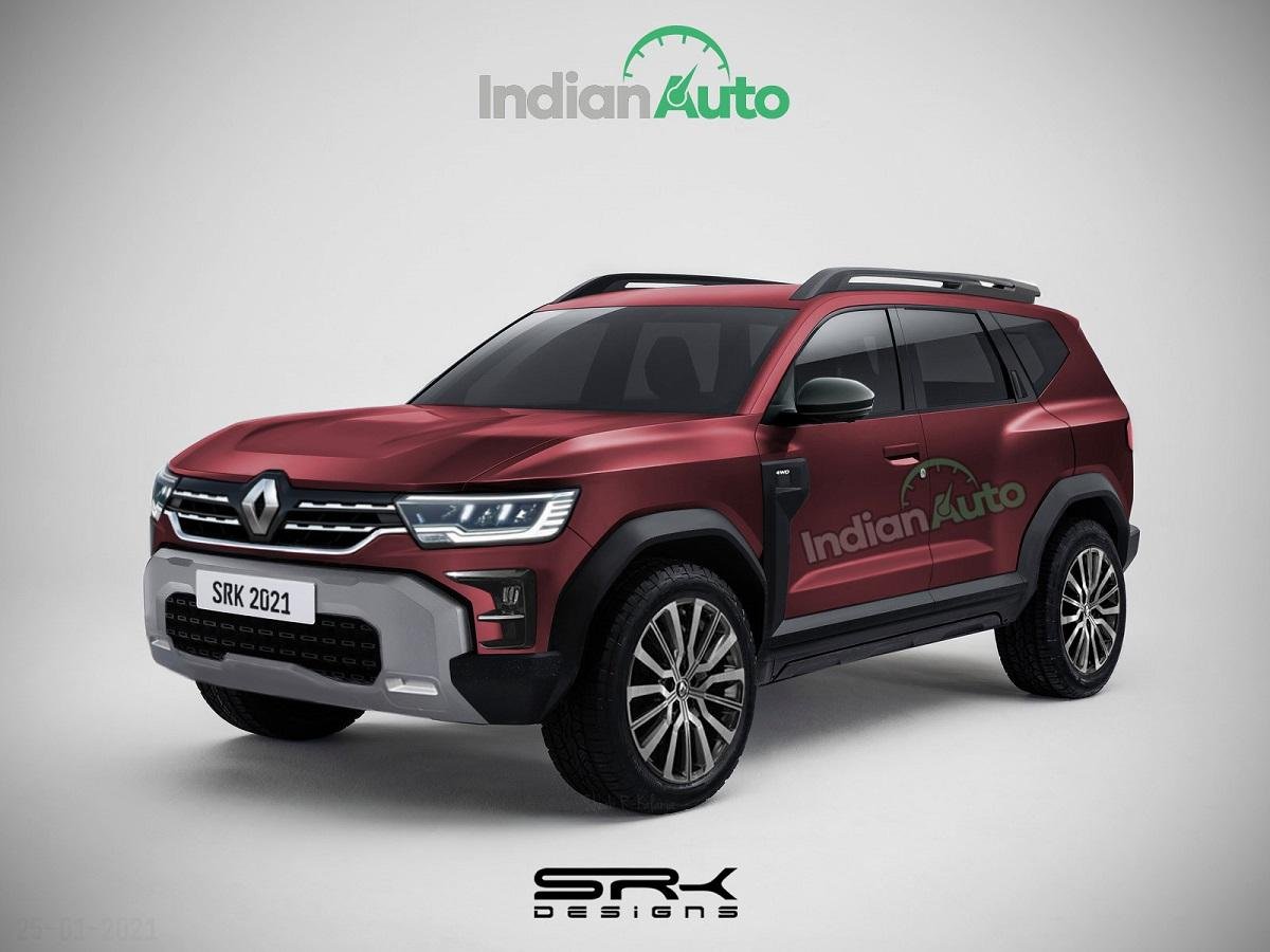 Dacia Bigster Rendered with Renault Badge, Next-gen Renault Duster? Red