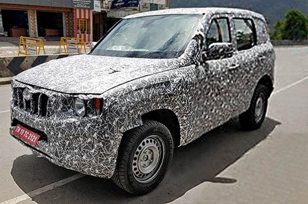 2020 mahindra scorpio spied