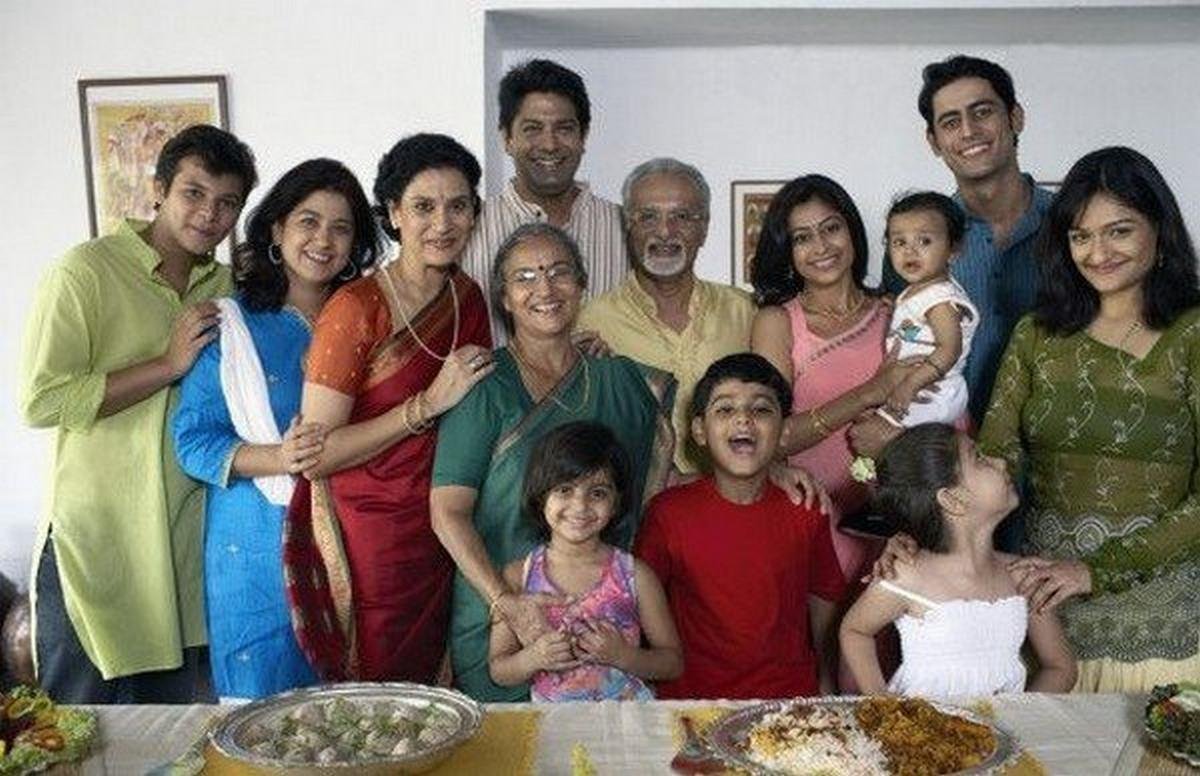 large Indian family