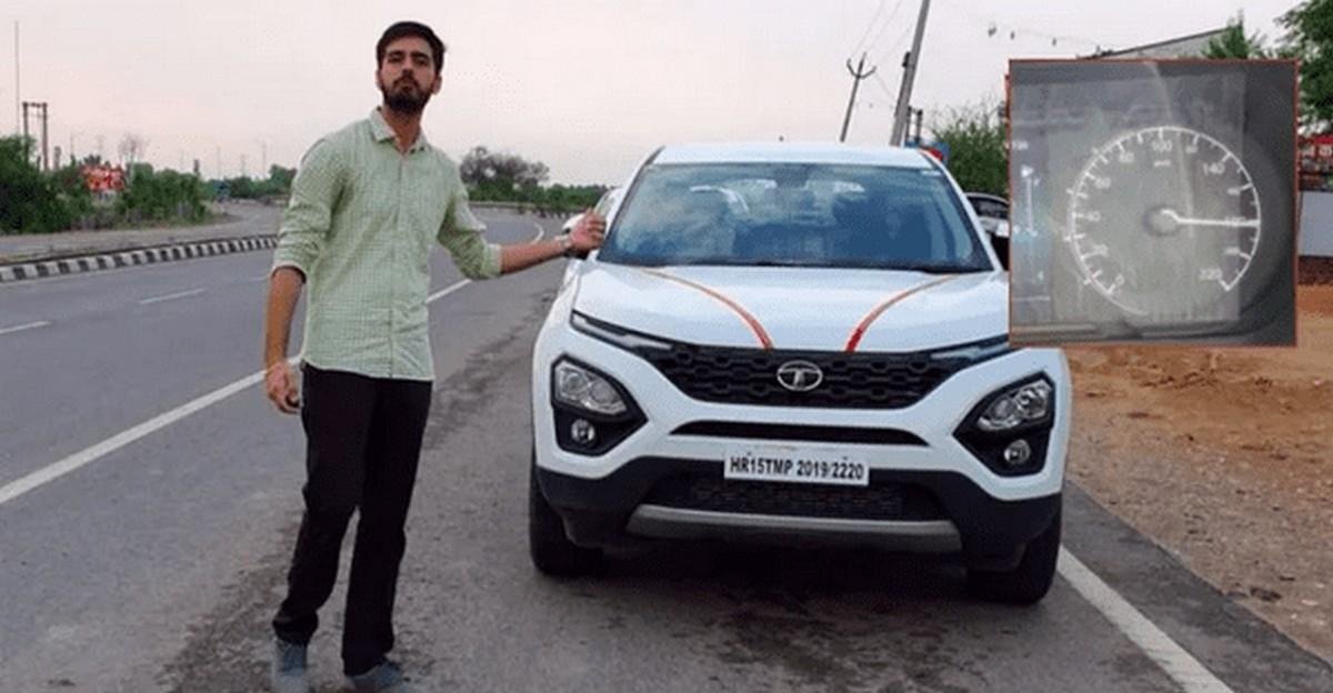 Front angle shot of the Tata Harrier