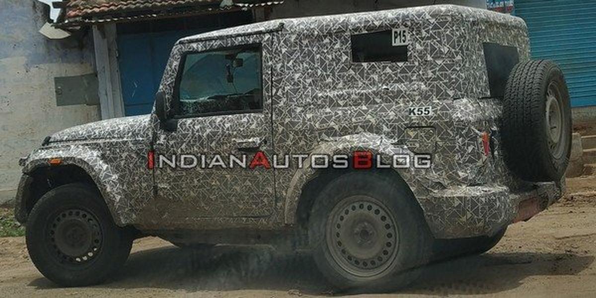 Next gen 2020 Mahindra Thar side profile HD