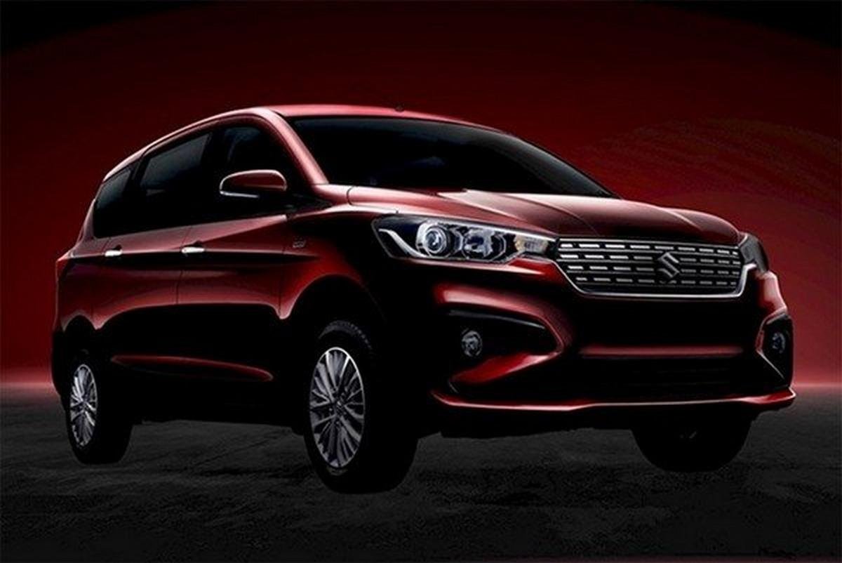 Maruti Ertiga 2018 front face black background