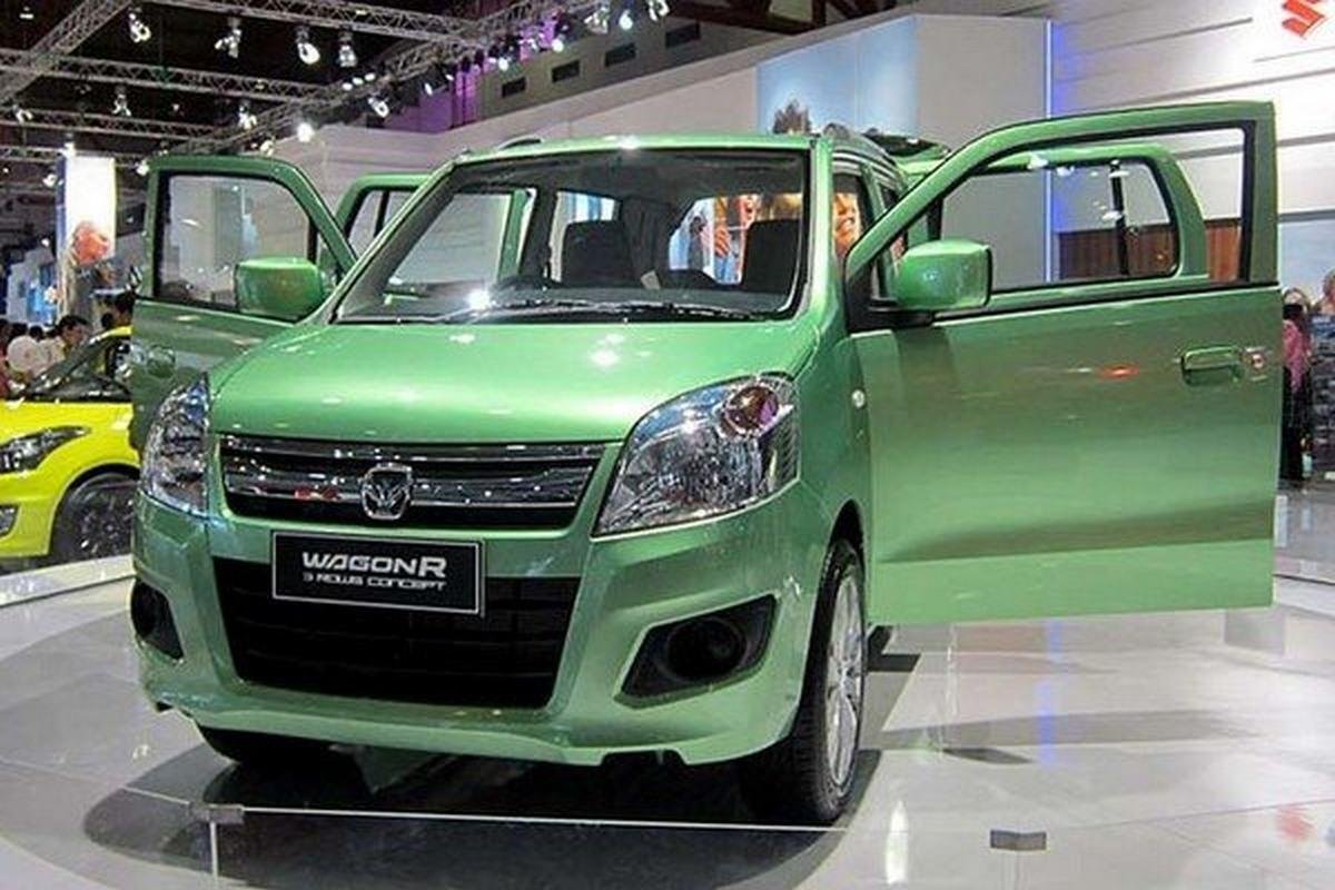 maruti wagon r seven seater mpv front profile green