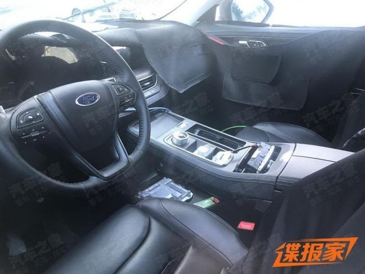 2021 Ford Endeavour Spy Images Interior Dashboard Steering Wheel