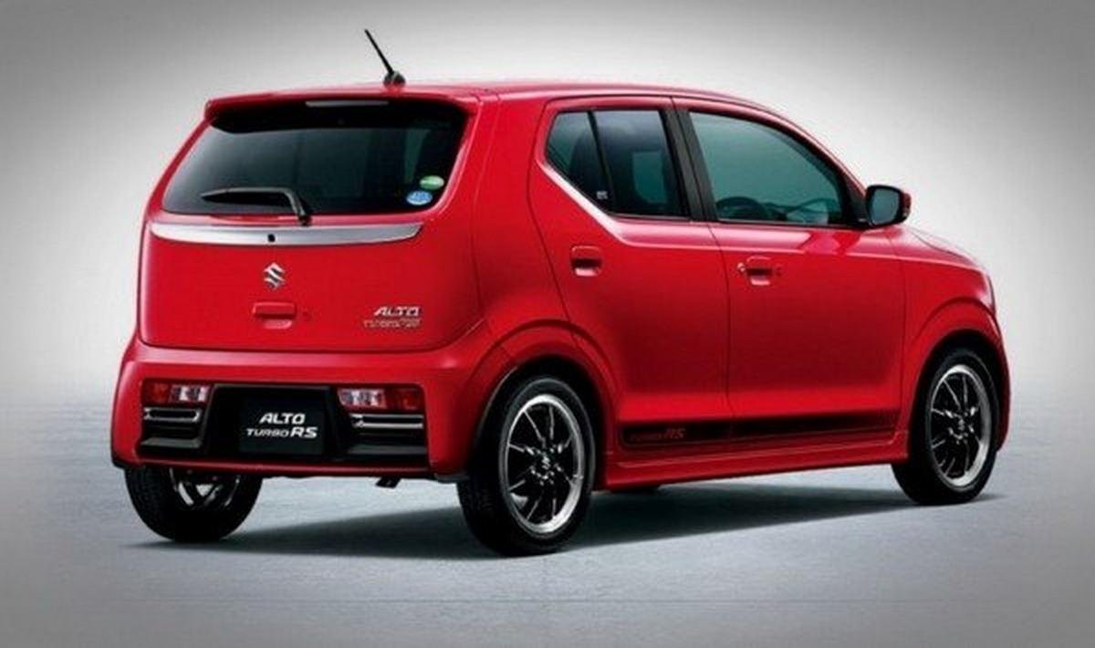 New-generation Maruti Alto red color rear look