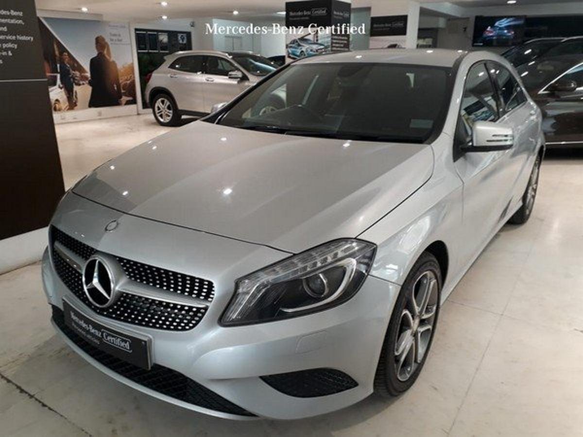 Mercedes A-Class hatchback, silver