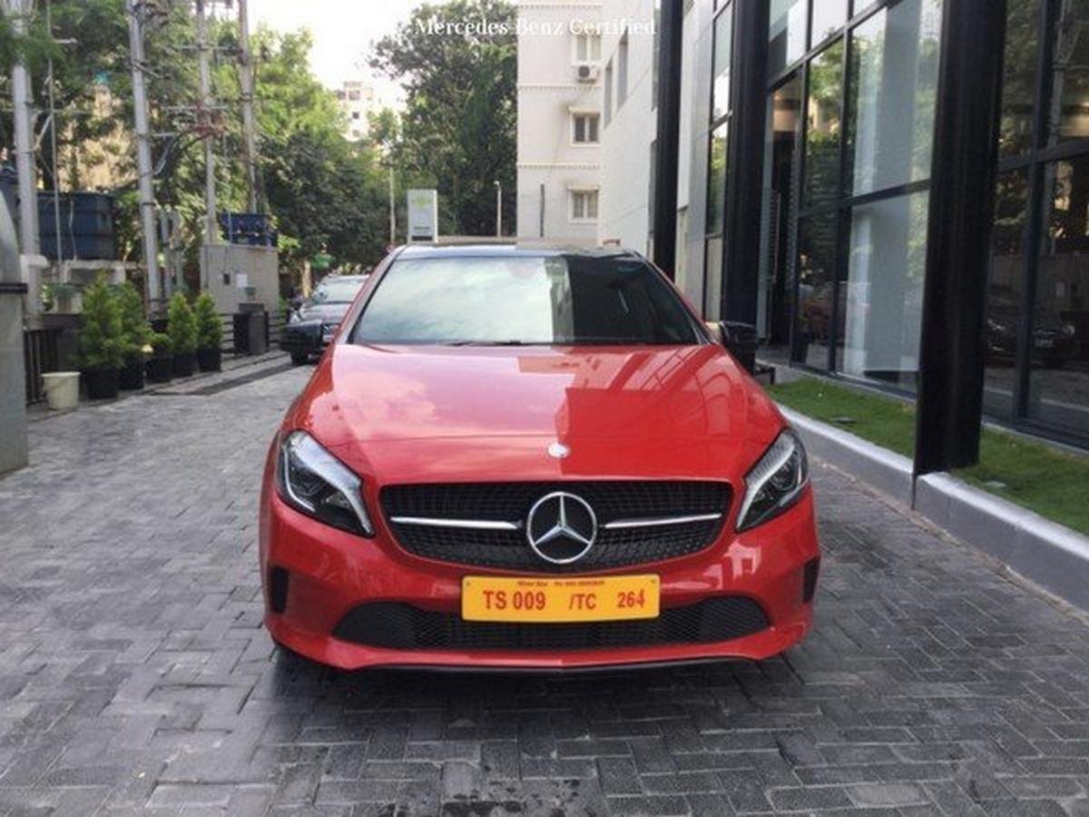 Mercedes-Benz A-Class, Front View, Red Colour