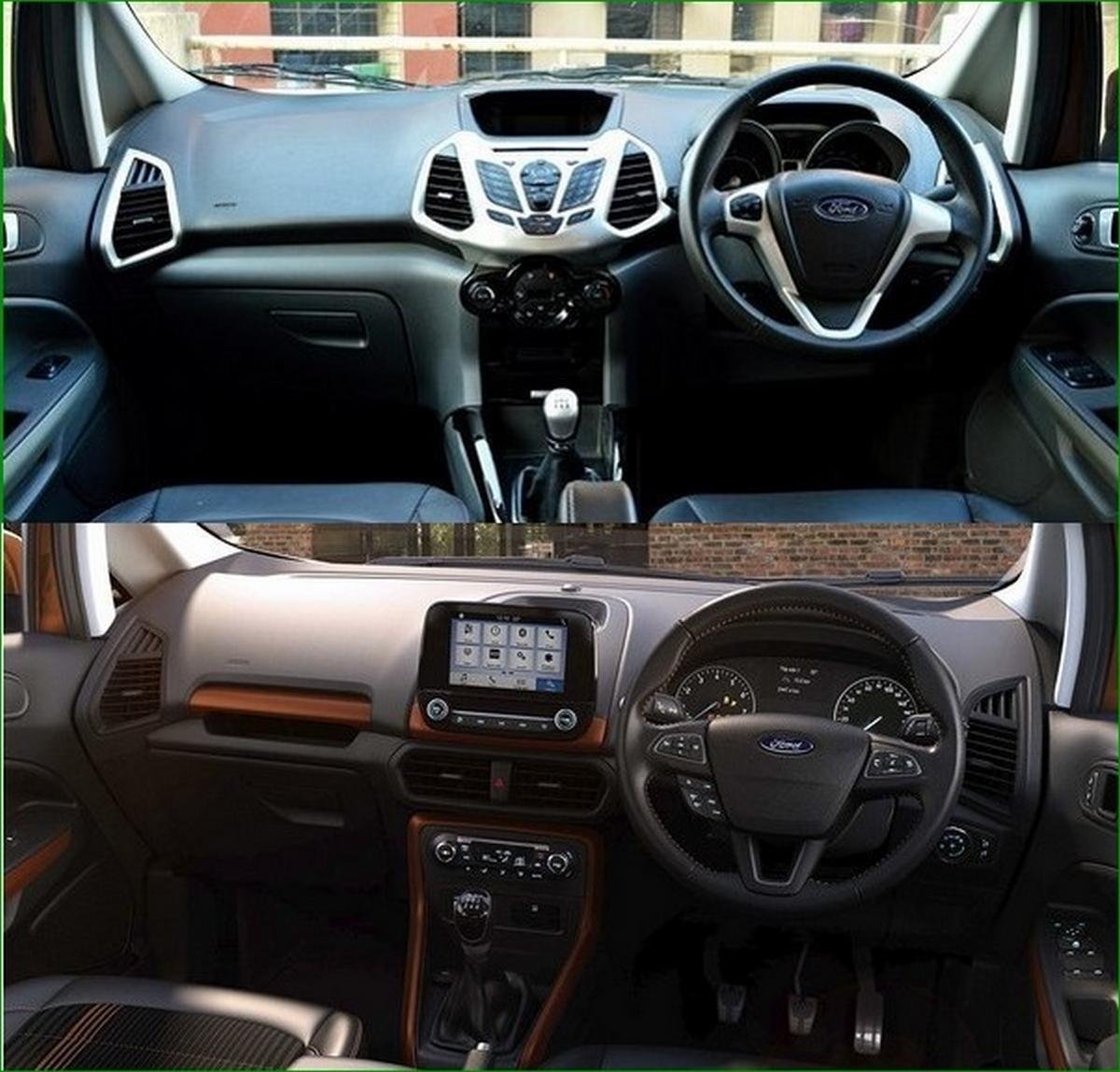 2016 vs 2017 Ford Ecosport, interior look