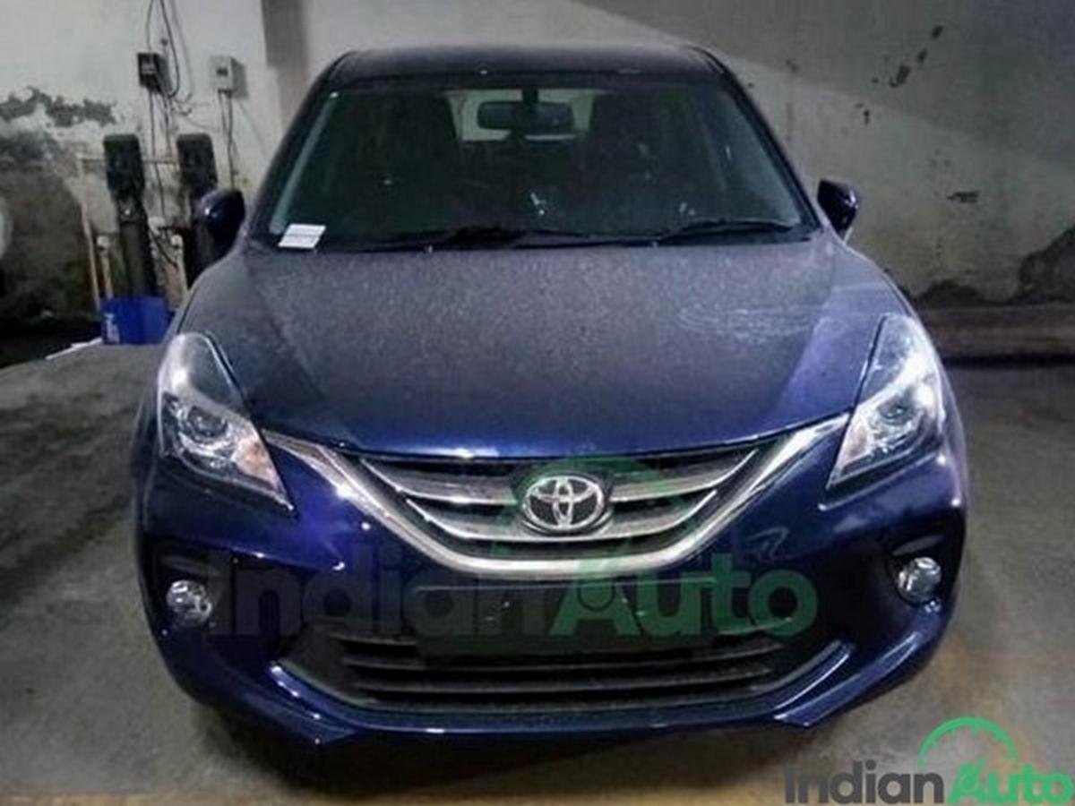 toyota glanza blue front angle