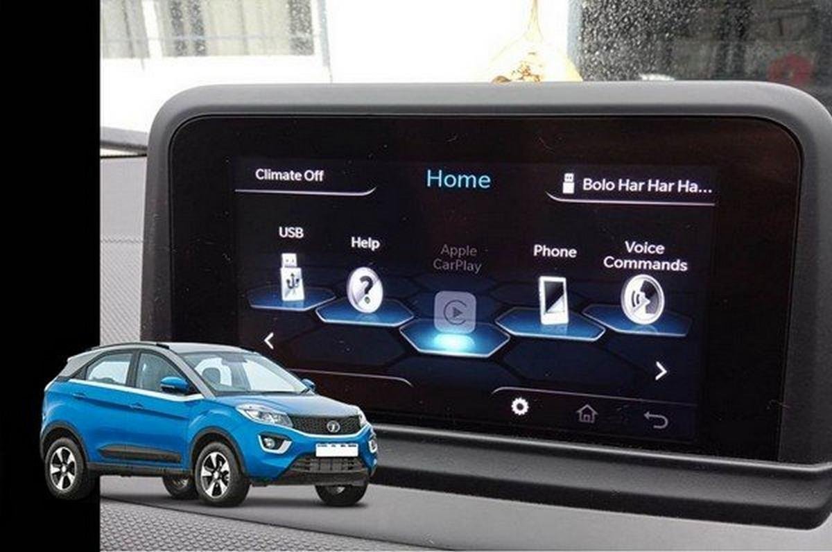 The infotainment system of tata nexa