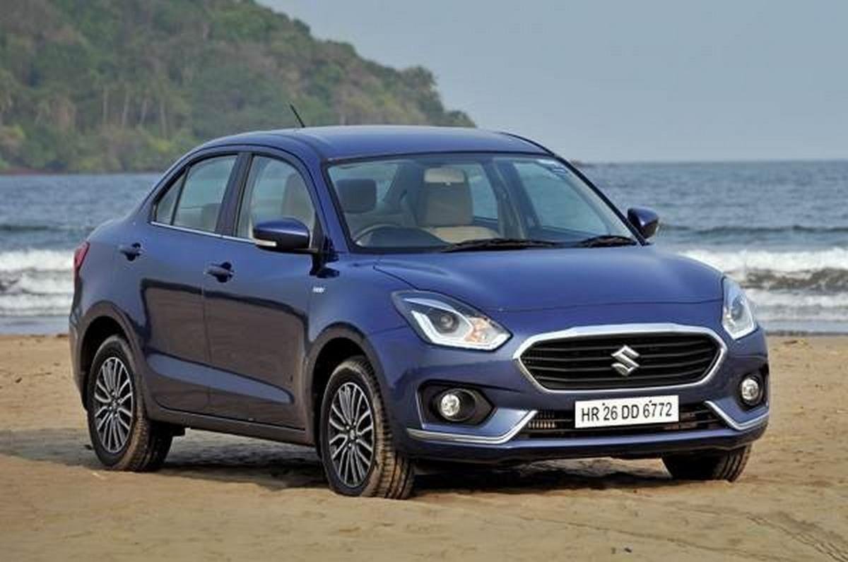 2017 maruti dzire blue front angle