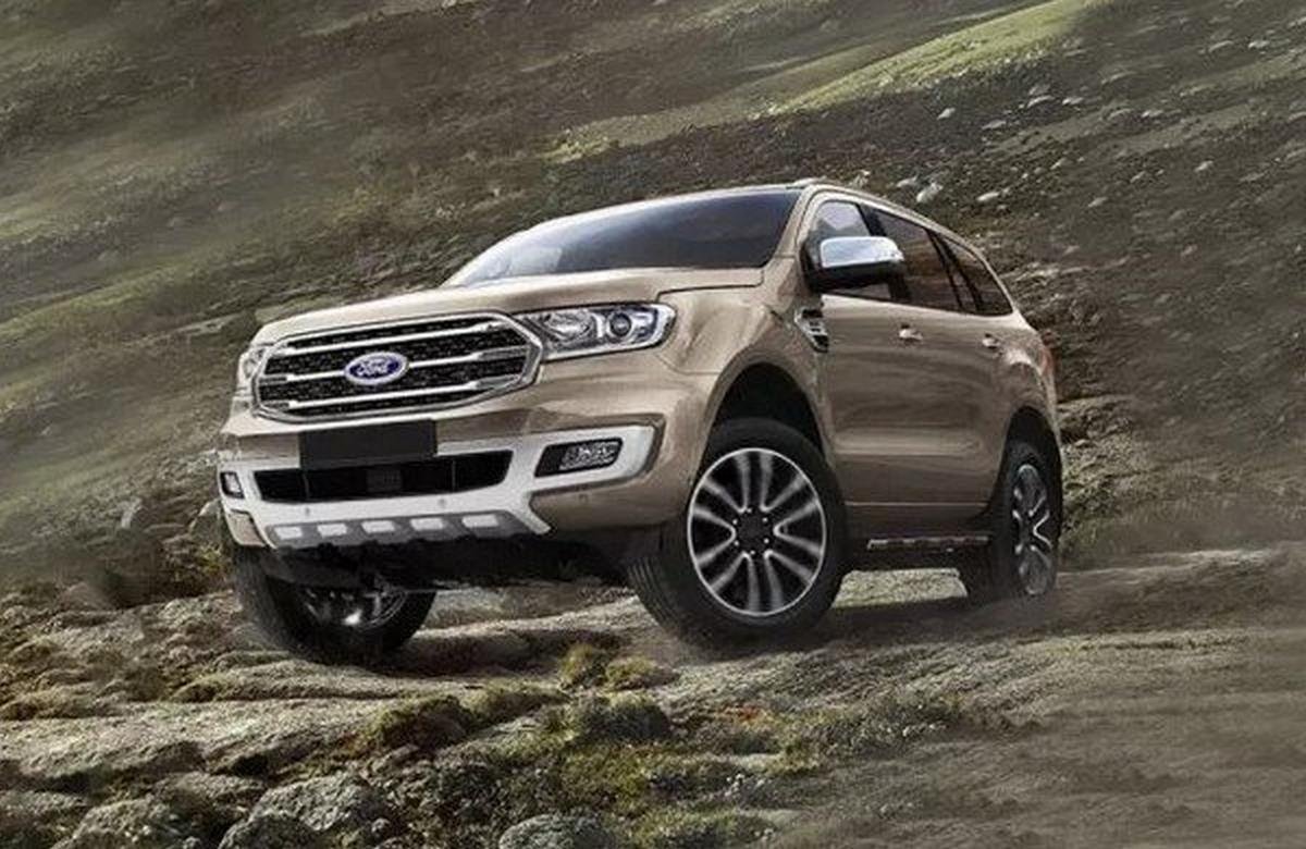 2019 Ford Endeavour red colour