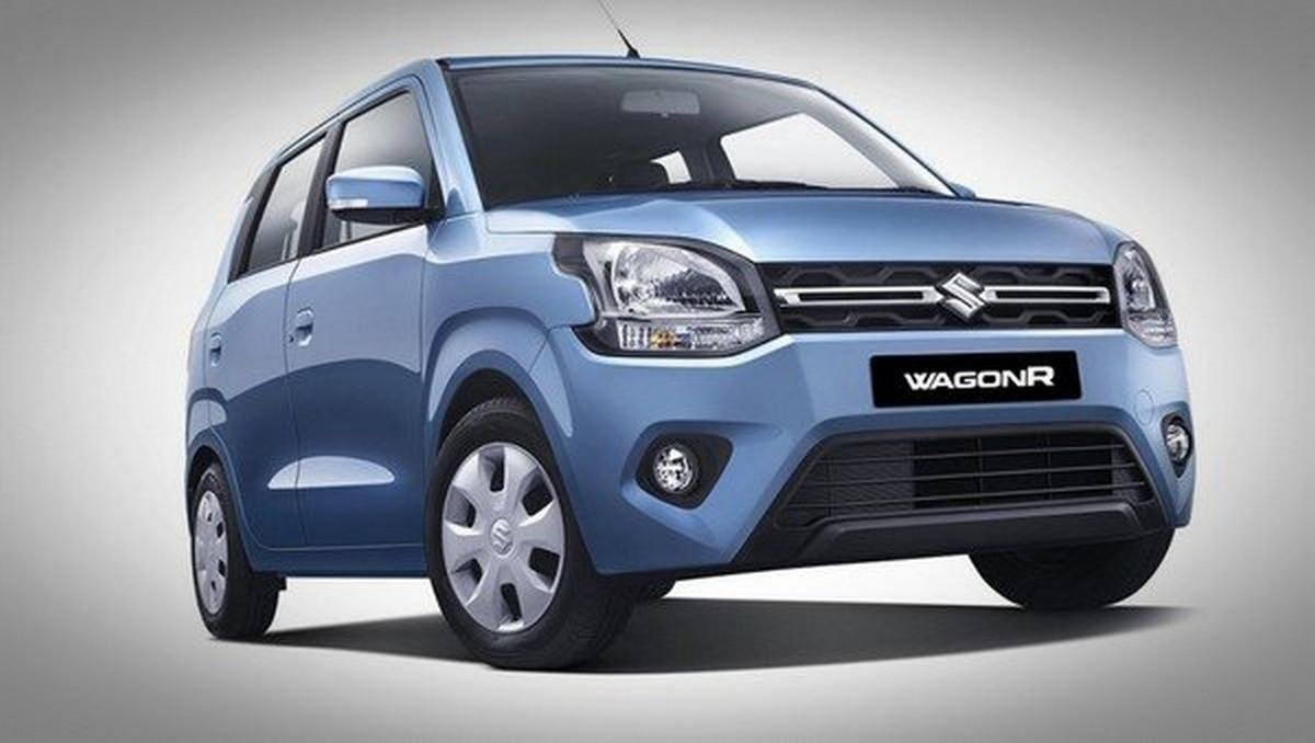 Maruti Wagon R 2019 blue right view