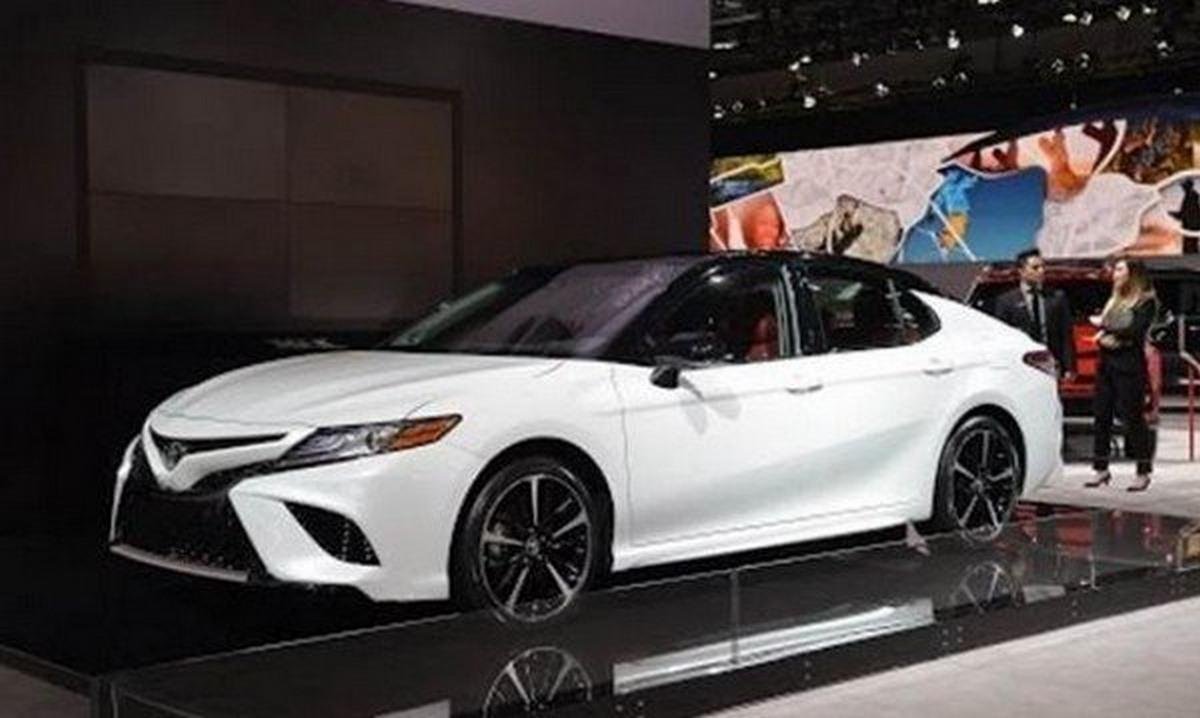 Toyota Camry white color side look