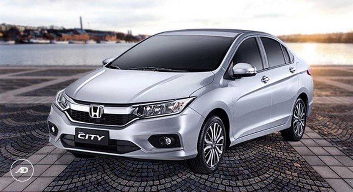Honda City front and side look cilver color 