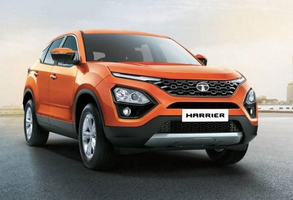 2019 Tata Harrier orange angular left