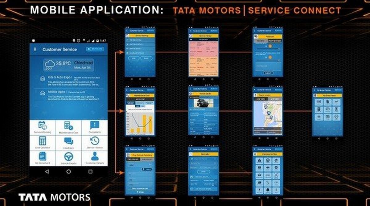tata motors service connect application