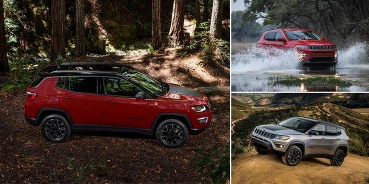 jeep compass trailhawk red front angle