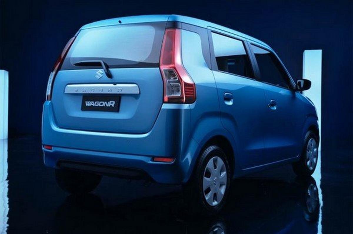 2019 WagonR, Blue Colour, Rear Angular Look