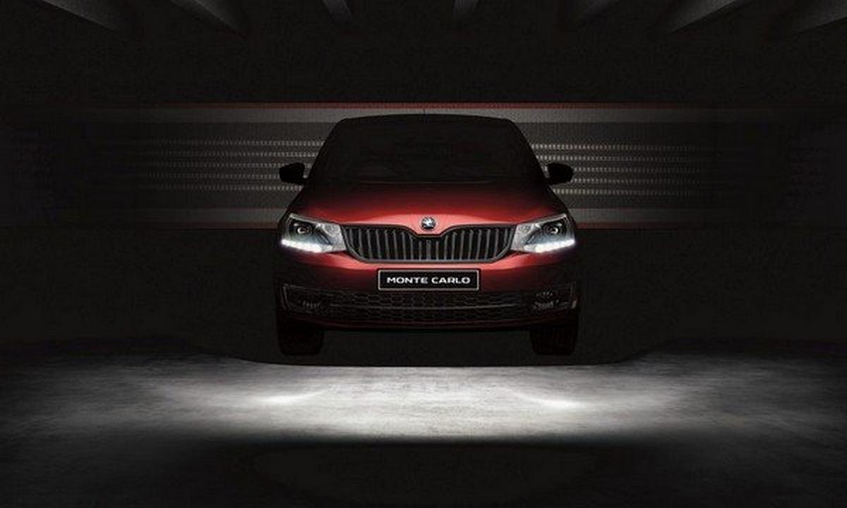 skoda rapid monte carlo red front angle