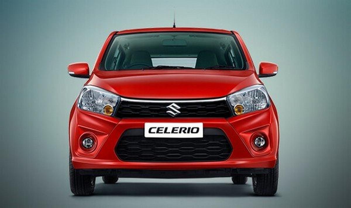 maruti celerio red front angle