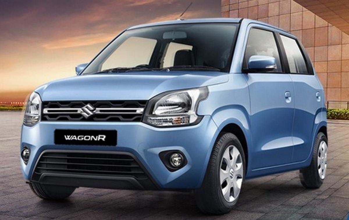 maruti wagonr blue front angle