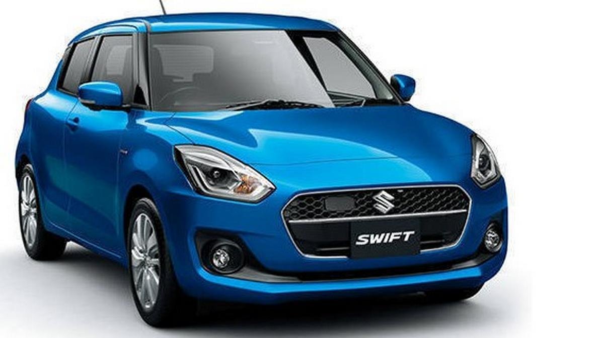 Blue Maruti Swift front view