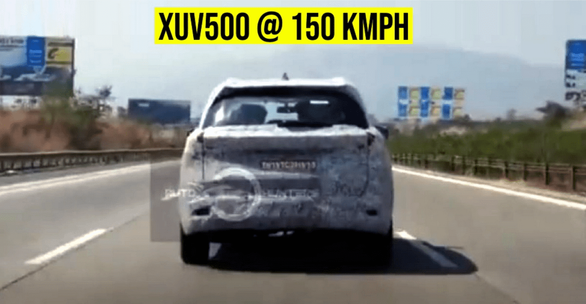 Upcoming Mahindra XUV500 Snapped at 150kmph