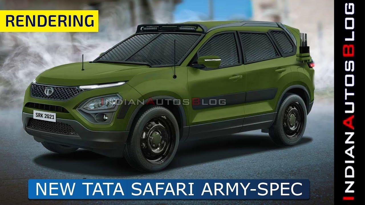 New Tata Safari In Army-Spec Avatar Looks Ready For The Frontlines - VIDEO