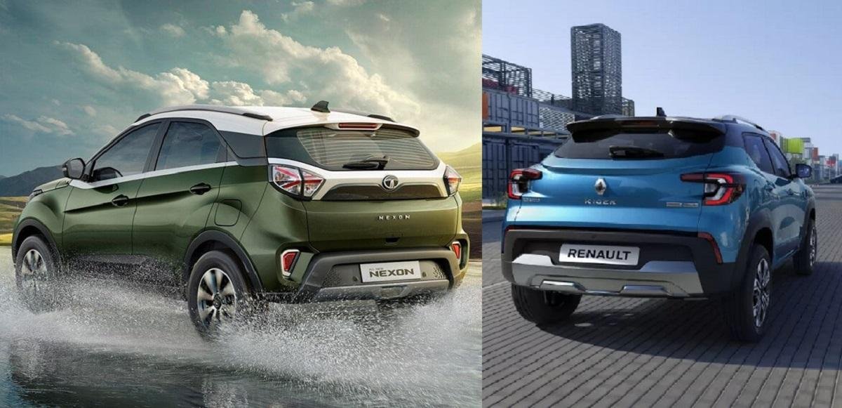 Renault Kiger vs Tata Nexon Comparison – Rear Design