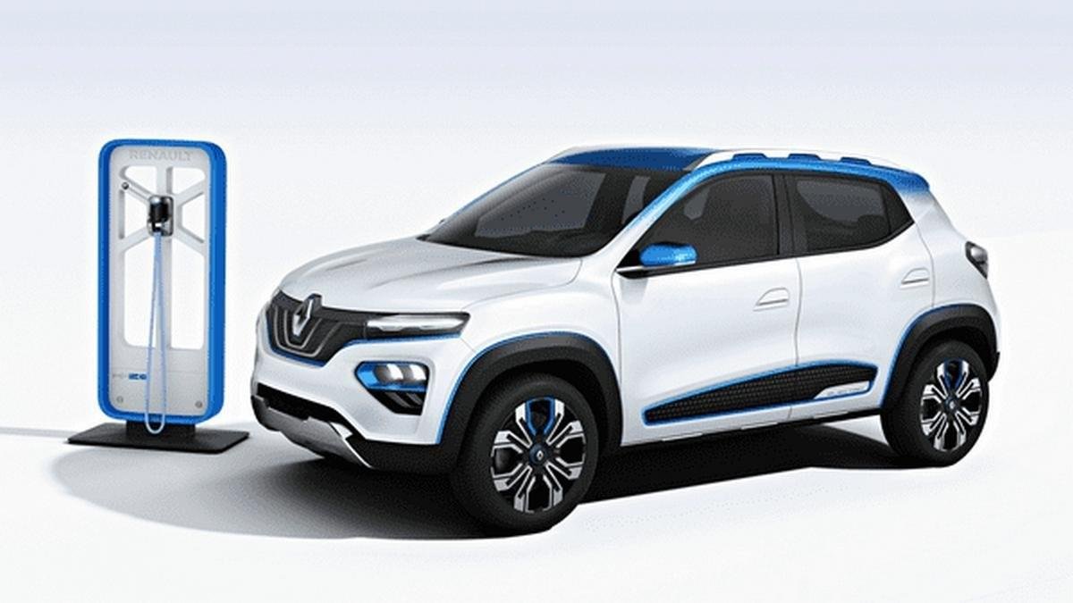 renault k-ze 2020 white side look