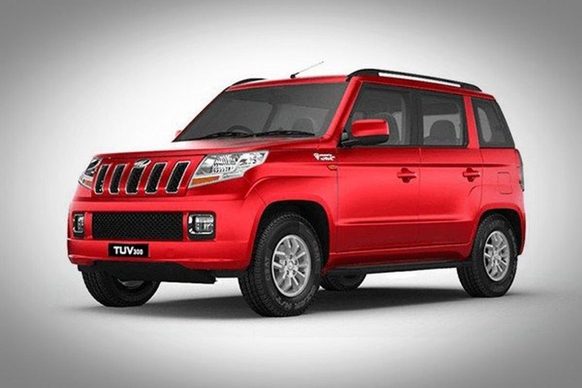 mahindra tuv300 red color side profile