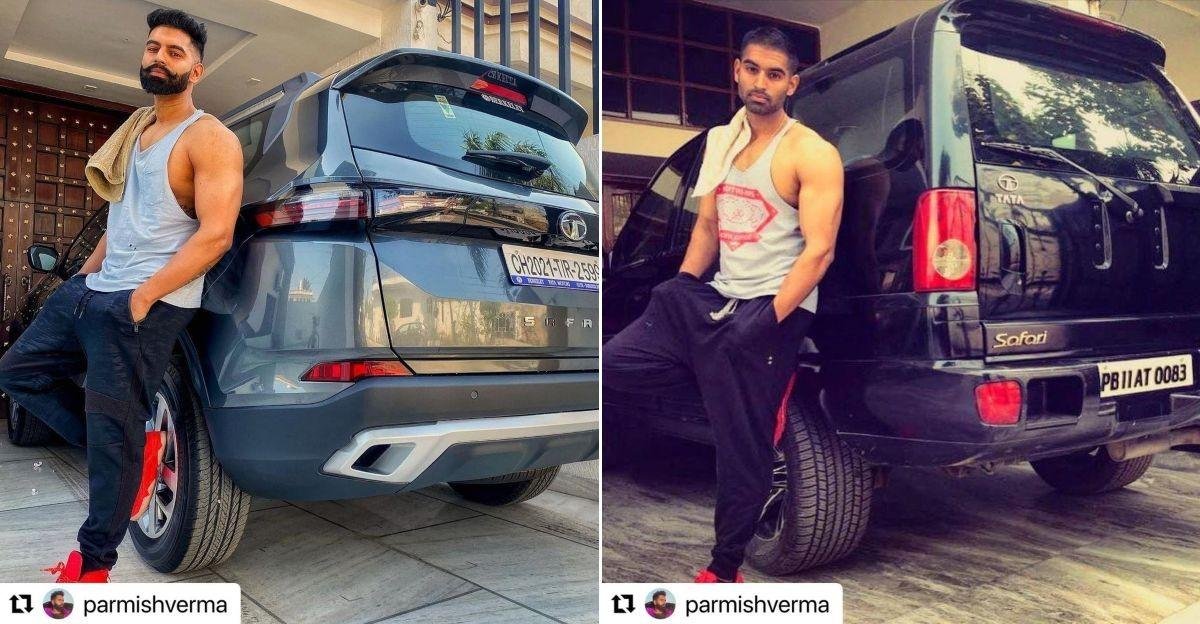 Singer Parmish Verma Shares Pictures of his Old and New Tata Safari