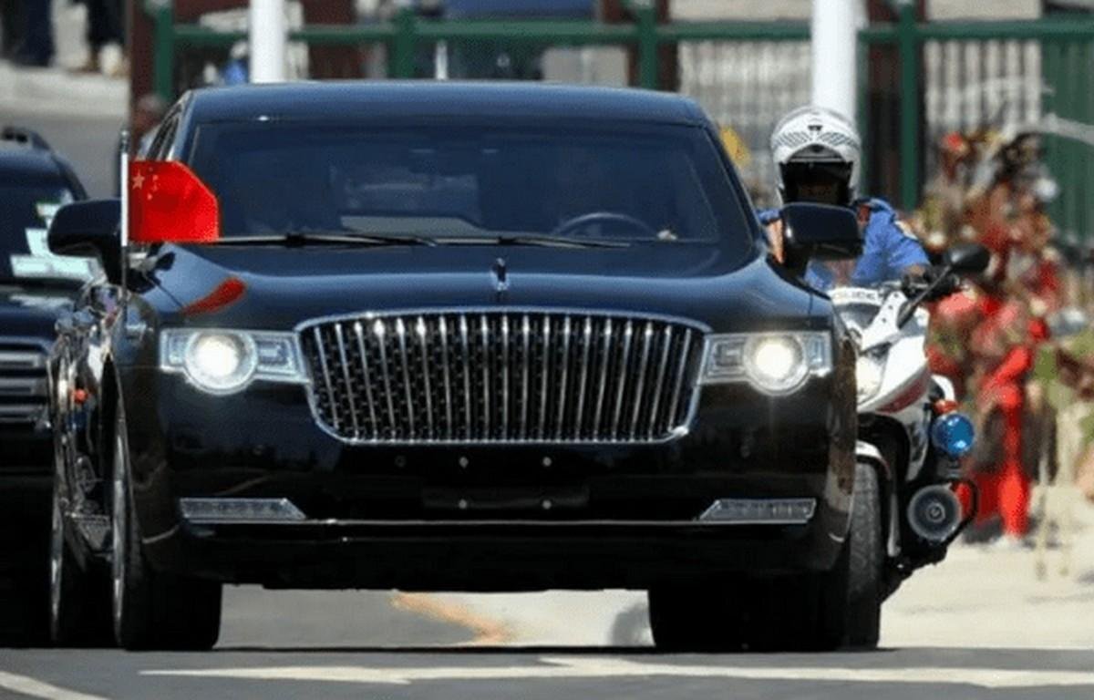 Front shot of China's president car