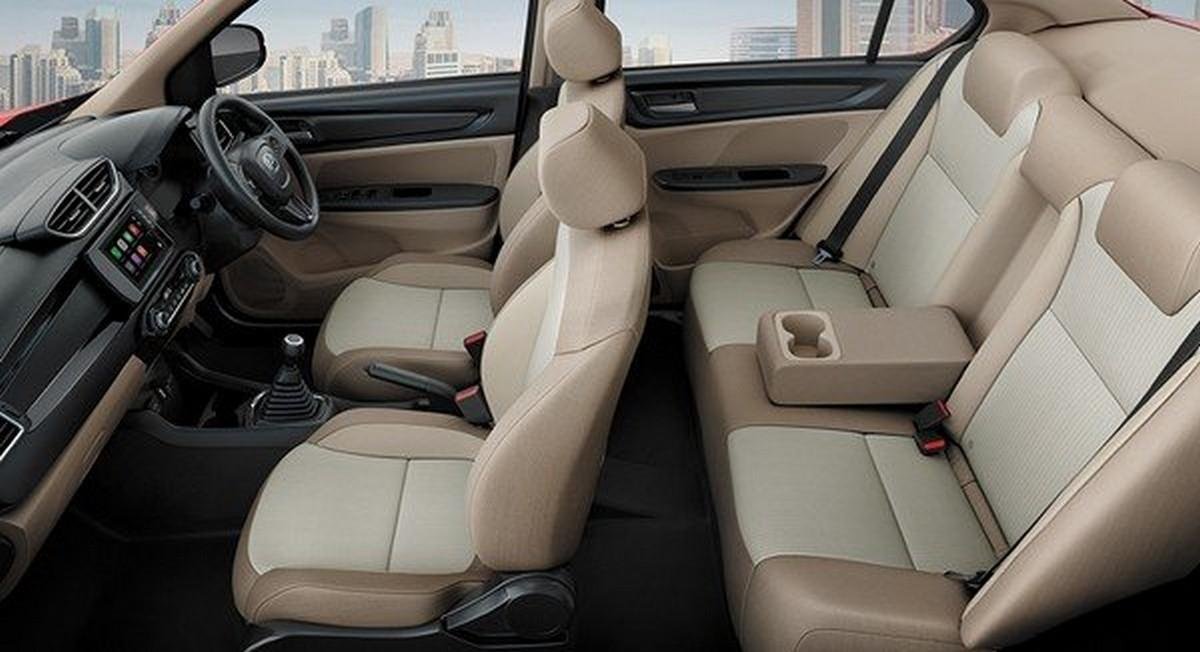 Honda Amaze interior layout
