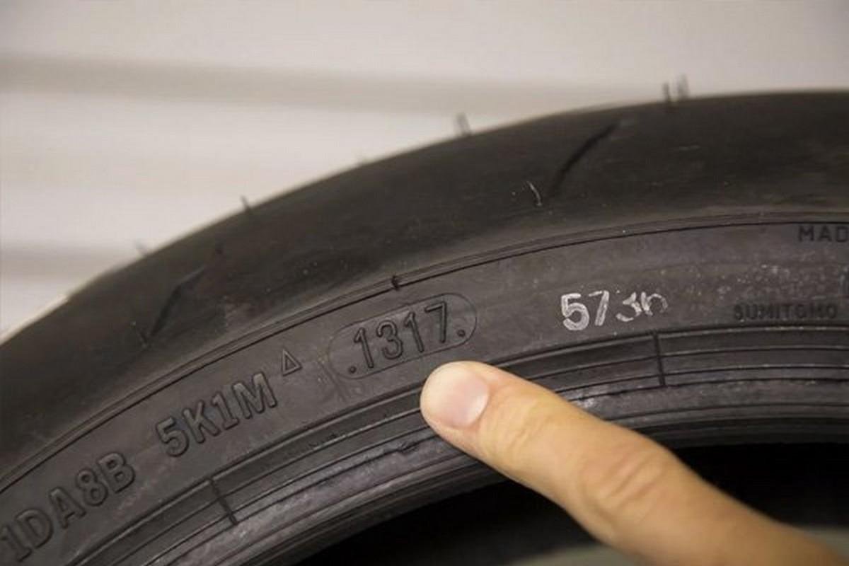 DOT code on a tire