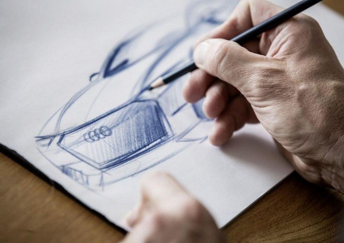 sketching audi car design