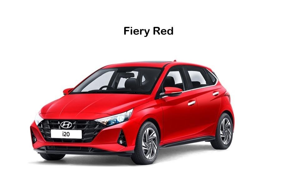 2021 Hyundai i20 Fiery Red