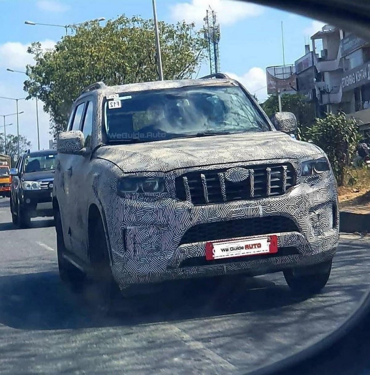 New-gen Mahindra Scorpio Spied Again, While Testing in Production-ready Guise