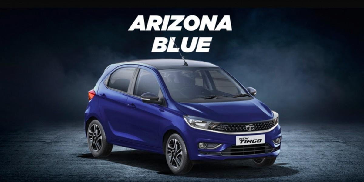 Tata Tiago Gets New Arizona Blue Paint Scheme, Replaces Tectonic Blue Colour Option 