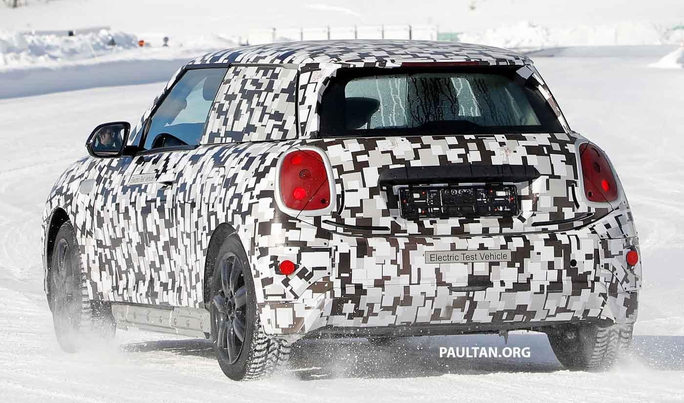 Next-Generation Mini Cooper Electric Caught Testing On Snow