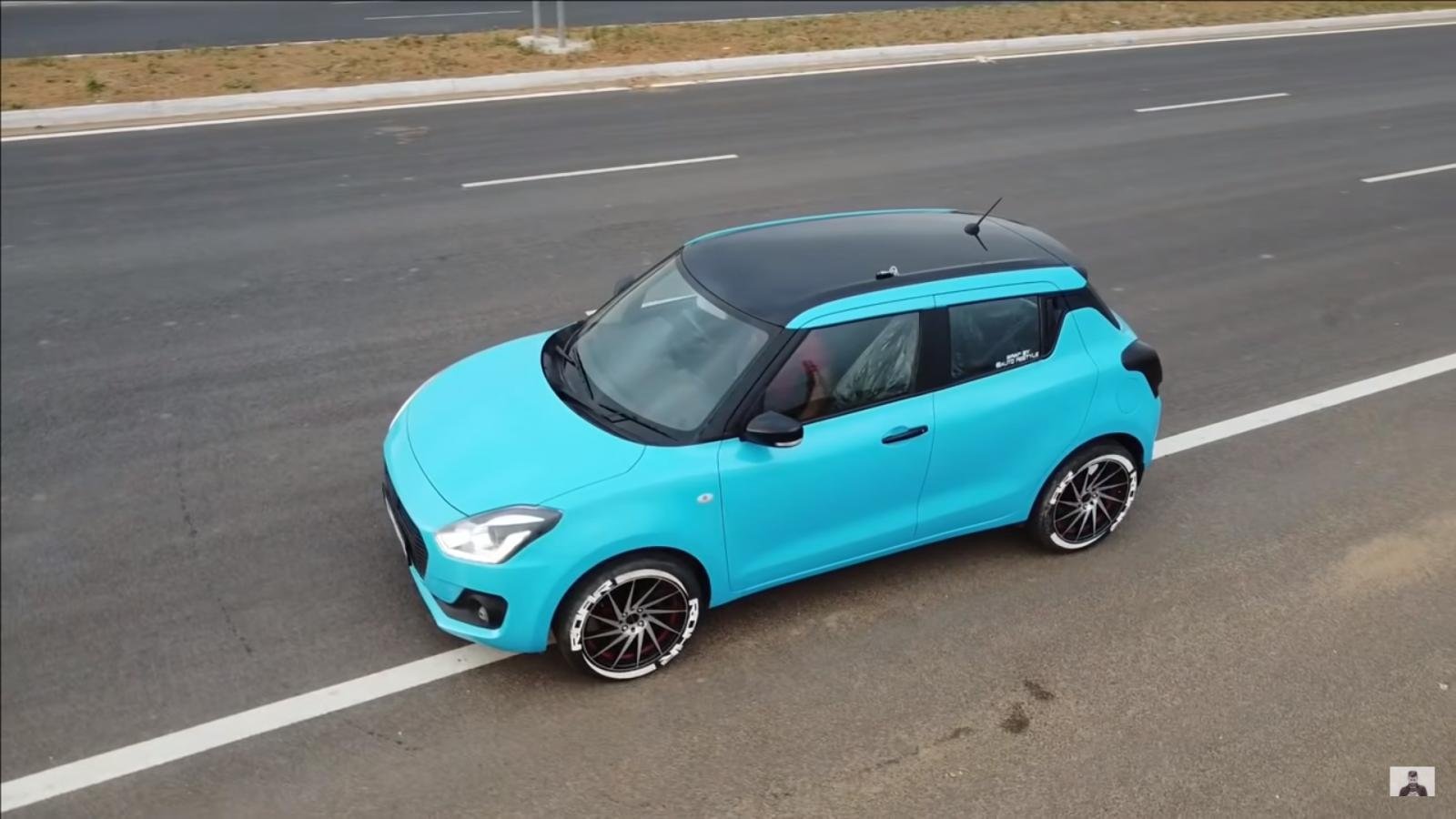 Check Out This Maruti Swift With McLaren Inspired Wrap Job - VIDEO