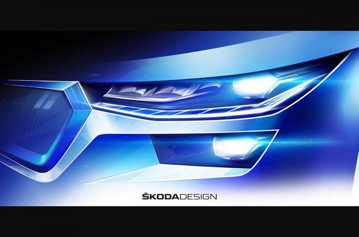 skoda-kodiaq-facelift-headlamps-sketch