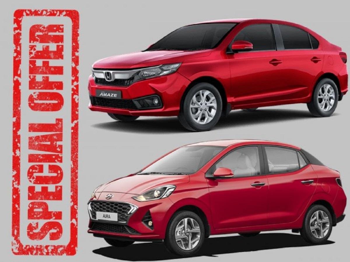 Hyundai Aura And Honda Amaze Being Offered With Rs 50,000 And Rs 48,000 Discounts For April 2021