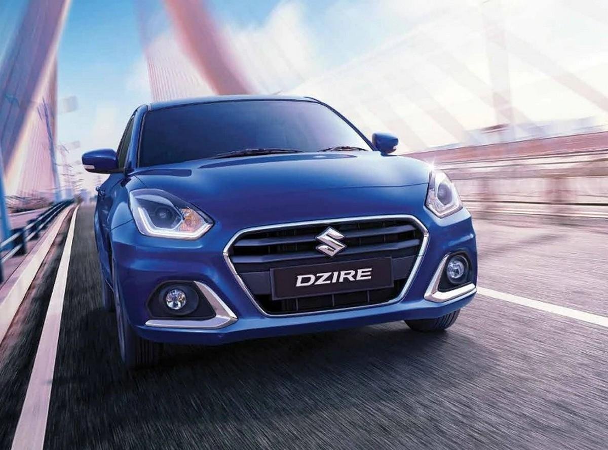 five-seater Maruti Dzire 2020 front end
