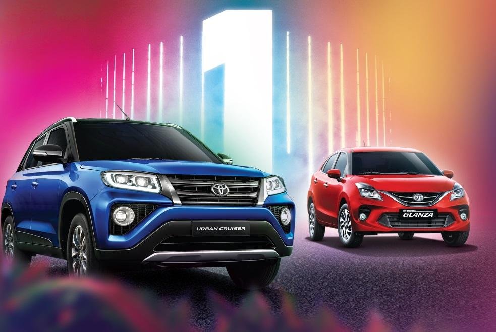 Toyota Glanza & Urban Cruiser Cumulative Sales Surpass 1 Lakh Mark