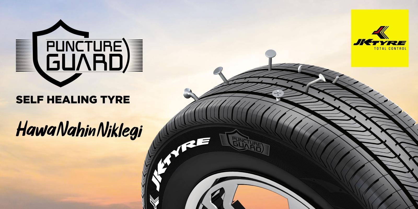 JK Tyre Introduces Puncture Guard Tyres for Cars