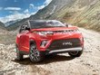 Mahindra KUV100 Exterior Front Look red color off road